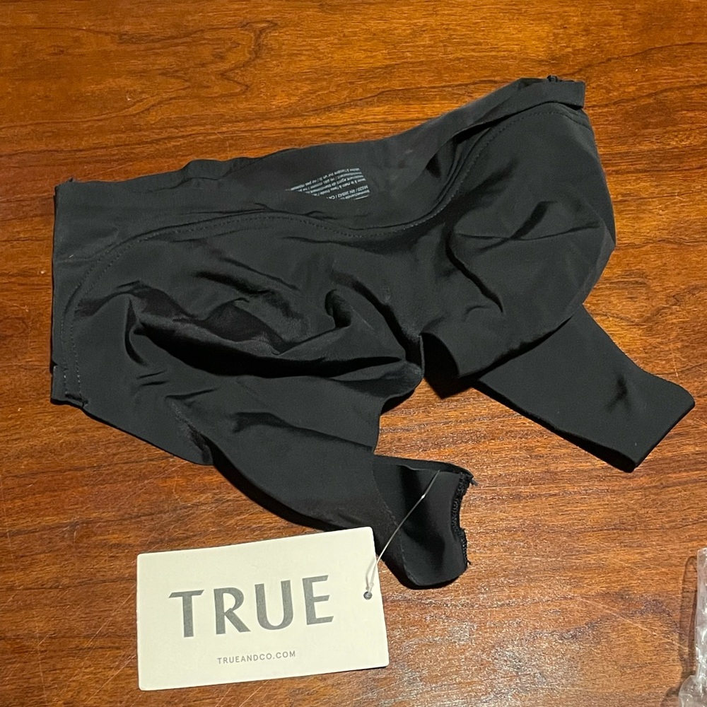 True and co women’s true body lift V neck bra, black, XS (30DD - DDD, 342DD)